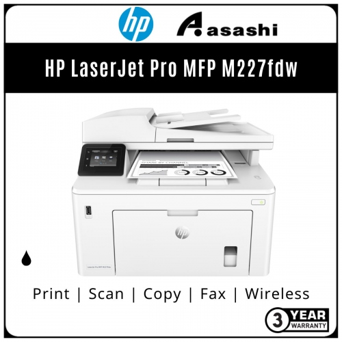 HP LaserJet Pro MFP M227fdw (G3Q75A ) (Online Warranty Registration 1+2 Yrs)