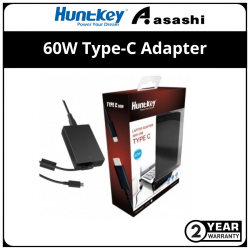 Huntkey 60W Type-C Adapter (2yrs Manufacturer Warranty)