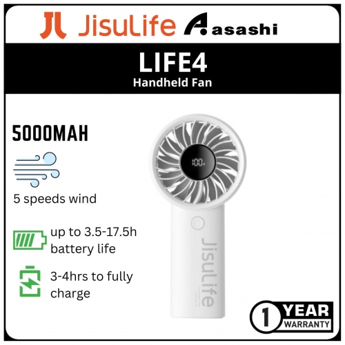 JisuLife Life4-50 HandHeld Fan - Grey