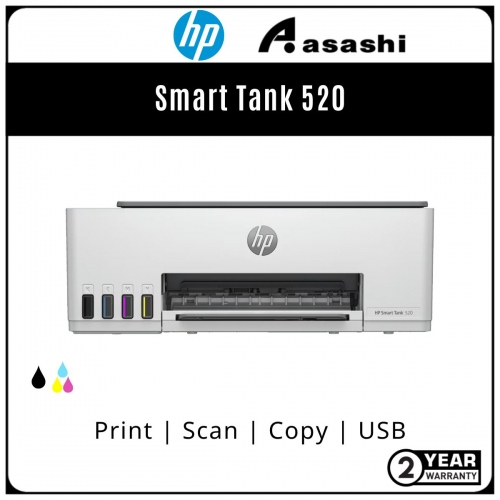 HP Smart Tank 520 AIO Printer (Print,Scan & Copy) 2 Years Warranty
