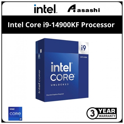 Intel Core i9-14900KF Processor (36M Cache, up to 6 GHz, 24C/32T) LGA1700