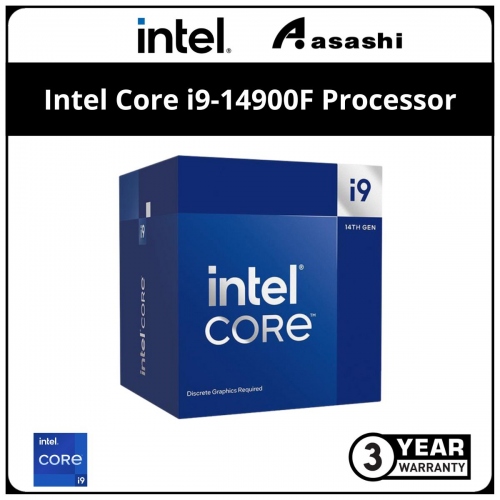 Intel Core i9-14900F Processor (36M Cache, up to 5.80 GHz, 24C/32T) LGA1700