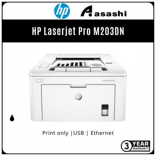 HP Laserjet Pro M203DN Mono Laserjet Printer (Print/Duplex/Network) (G3Q46A) (Online Warranty Registration 1+2 Yrs)