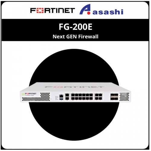 Fortinet FortiGate FG-200E-BDL Hardware plus 1 Year 8x5 FortiCare and FortiGuard UTM Bundle