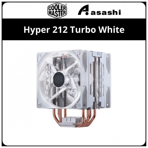 PROMO Cooler Master Hyper 212 Turbo (White) CPU Air Cooler - 2 Years Warranty (1700 Ready)
