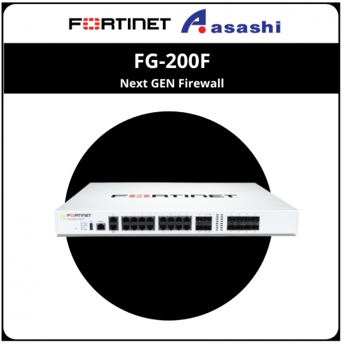 Fortinet FortiGate FG-200F-BDL-950-12 Hardware plus 1 Year 24x7 FortiCare and FortiGuard Unified Threat Protection (UTP)