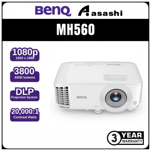 BenQ MH560 1080p 3800lm High Brightness DLP Business Projector