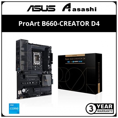 ASUS ProArt B660-CREATOR D4 (LGA1700) ATX Motherboard