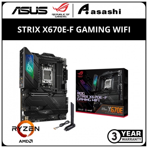 ASUS ROG STRIX X670E-F GAMING WIFI (AM5) ATX Motherboard