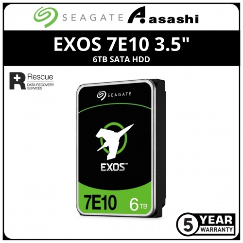 Seagate EXOS 7E10 6TB 6GB/s SATA 512e/4KN (ST6000NM019B)