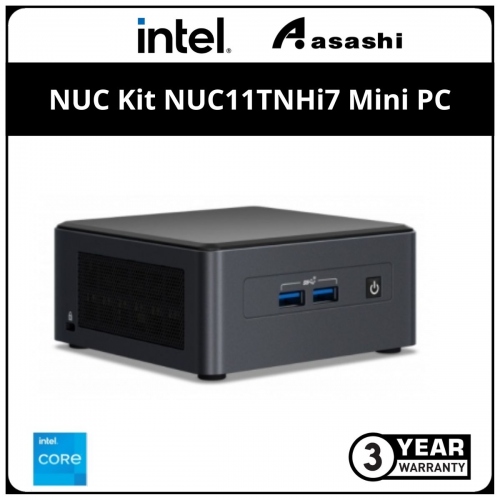 Intel NUC Kit NUC11TNHi7 Mini PC - (i7-1165G7,4.70 GHz/ 2x DDR4/ 2.5