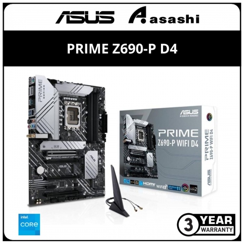ASUS PRIME Z690-P D4 (LGA1700) ATX Motherboard
