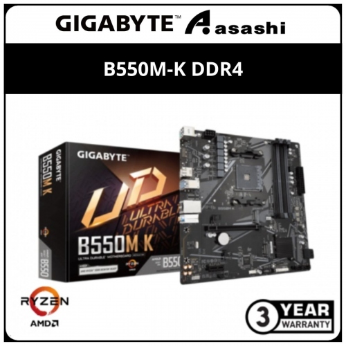 GIGABYTE B550M-K DDR4 (AM4) mATX Motherboard