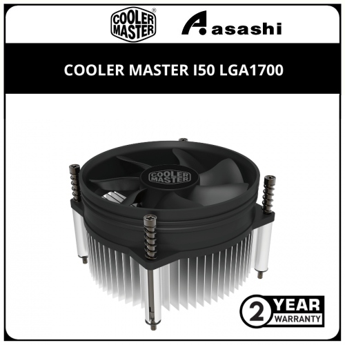 Cooler Master I50 LGA1700 CPU Air Cooler (Support Intel 12 Gen i3 only) - 2 Years Warranty