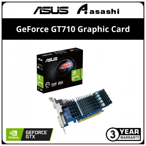 ASUS GeForce GT710 2GB GDDR3 Graphic Card (GT710-SL-2GD3-BRK-EVO)