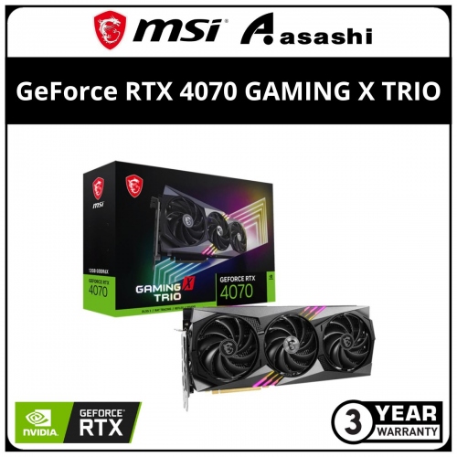 MSI GeForce RTX 4070 GAMING X TRIO 12GB GDDR6X Graphic Card