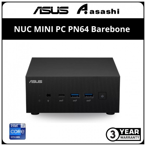ASUS NUC MINI PC PN64 Barebone (Intel i7-13700H /2xSO-DIMM DDR5/ 1xM.2, 1x2.5