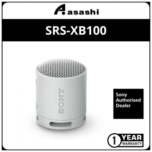 Sony SRS-XB100 Portable Wireless Bluetooth Speaker - Grey (1 yrs Limited Hardware Warranty)
