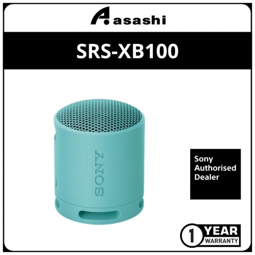 Sony SRS-XB100 Portable Wireless Bluetooth Speaker - Blue (1 yrs Limited Hardware Warranty)