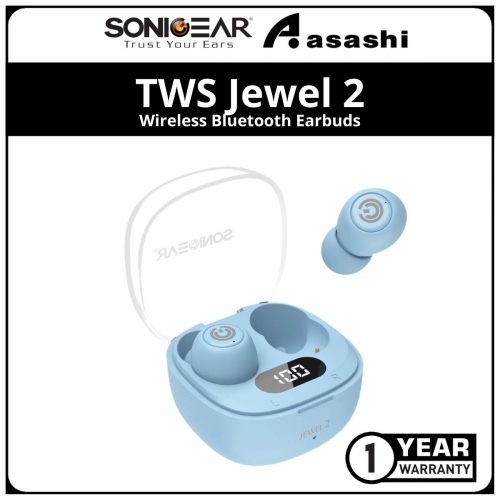 Sonic Gear TWS Jewel 2 (Blue) Wireless Bluetooth Earbud