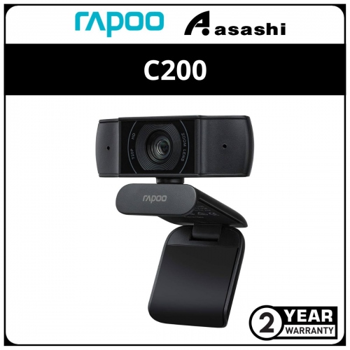 Rapoo C200 Full HD Webcam 720P With Microphone USB Interface