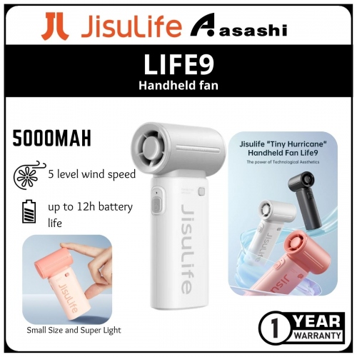 JisuLife Life9-50 (5000mAh) Handheld Fan - Grey