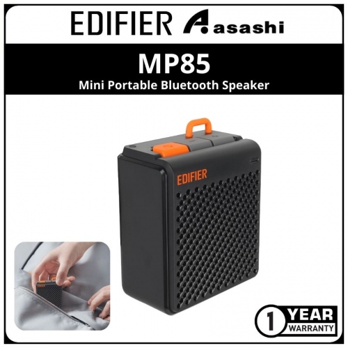 Edifier MP85 Mini Portable Bluetooth Speaker - Black (1 yrs Limited Hardware Warranty)