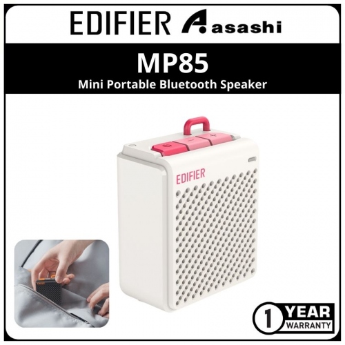 Edifier MP85 Mini Portable Bluetooth Speaker - White (1 yrs Limited Hardware Warranty)