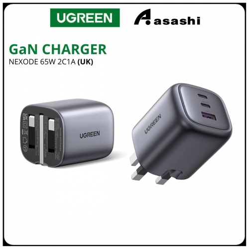 UGREEN NEXODE 65W 2C1A GAN FAST CHARGER (Black)