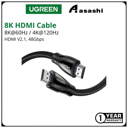 UGREEN 8K HDMI Cable (5.0M) 8K@60Hz / 4K@120Hz HDMI V2.1, 48Gbps