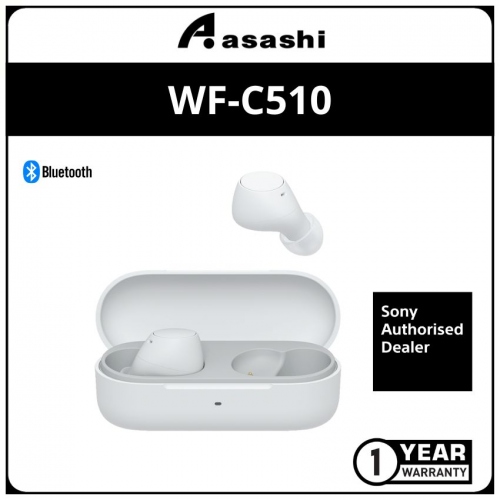 Sony WF-C510 True Wireless Headphone - White (1 yrs Limited Hardware Warranty)