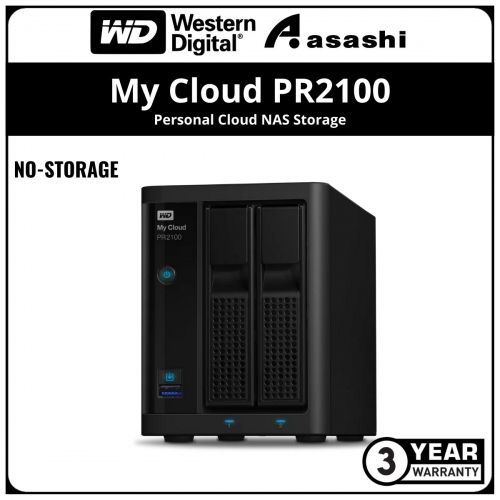 WD My Cloud PR2100 0TB NAS Storage (WDBBCL0000NBK-SESN)