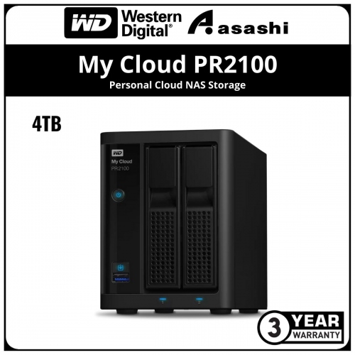 WD My Cloud PR2100 4TB NAS Storage (WDBBCL0040JBK-SESN)