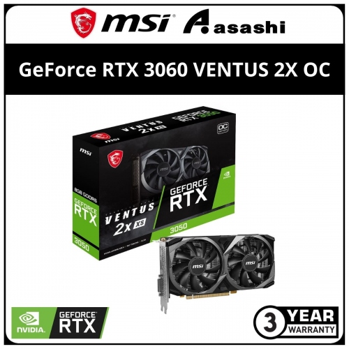 MSI GeForce RTX 3060 VENTUS 2X 12GB OC GDDR6 Graphic Card