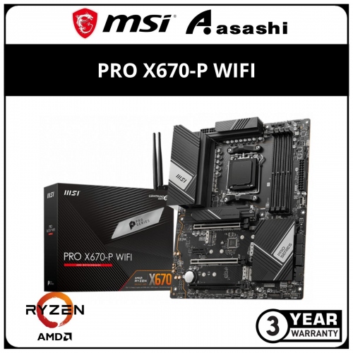 MSI PRO X670-P WIFI (AM5) ATX Motherboard