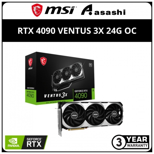 MSI GeForce RTX 4090 VENTUS 3X 24G OC GDDR6X Graphic Card