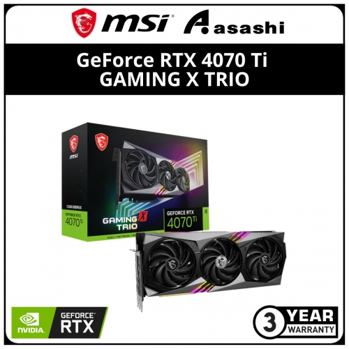 MSI GeForce RTX 4070 Ti GAMING X TRIO 12GB GDDR6X Graphic Card