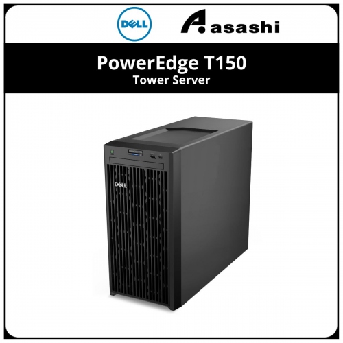 Dell PowerEdge T150 Tower Server-T150-E2324-8GB-2T-755-3YRSNBD- (Xeon E-2324/8GB DDR4 ECC/2TB 3.5