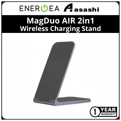 Energea MagDuo AIR 2in1 Foldable Magsafe Compatible Fast Wireless Charging Stand 15w+15w (1 yrs Limited Hardware Warranty)