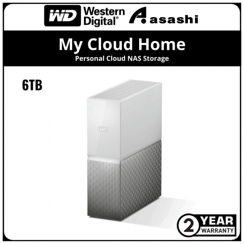 WD My Cloud Home 6TB NAS Storage (WDBVXC0060HWT-SESN)