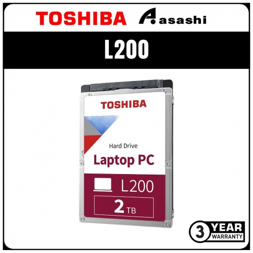 Toshiba 2TB 7mm L200 2.5