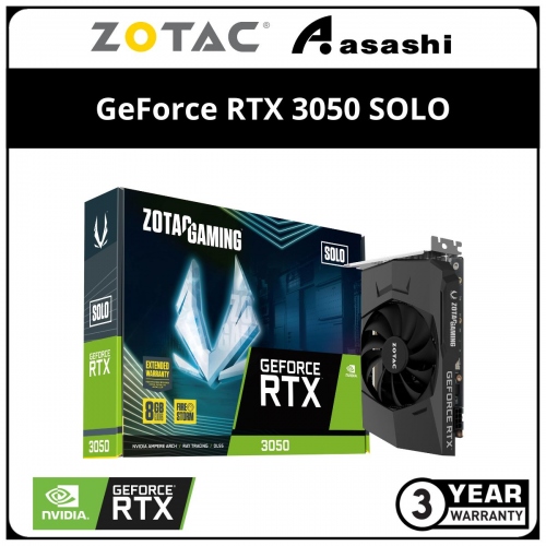 ZOTAC GAMING GeForce RTX 3050 SOLO 8GB GDDR6 Graphic Card (ZT-A30500G-10L)