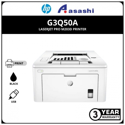 HP Laserjet Pro M203D Printer (G3Q50A) (Online Warranty Registration 1+2 Yrs)