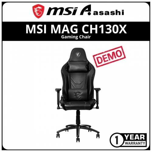 DEMO - MSI MAG CH130X Gaming Chair with Ergonomic Seating Design, Steel Frame Support & High-Grade Velvet Texture Design - 1Y