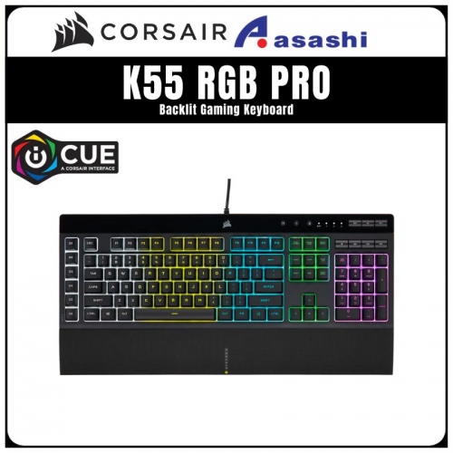 Corsair K55 RGB PRO Backlit Gaming Keyboard + Harpoon RGB PRO Wired Mouse (CH-9226865-NA)