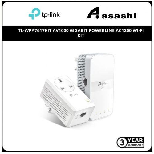TP-Link TL-WPA7617KIT AV1000 Gigabit Powerline AC1200 Wi-Fi Kit