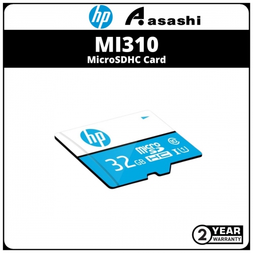 HP MI310 32GB UHS-I U1 Class10 MicroSDHC Card - Up to 100MB/s Read Speed