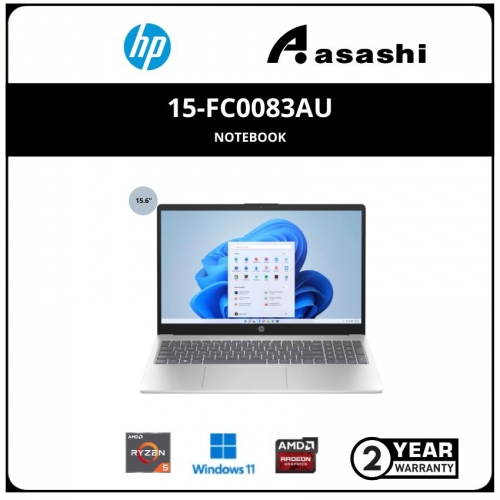 HP 15-fc0083AU Notebook-7Z8D0PA- (AMD Ryzen 5-7530U/16G D4 (8*2)/512GB SSD/15.6