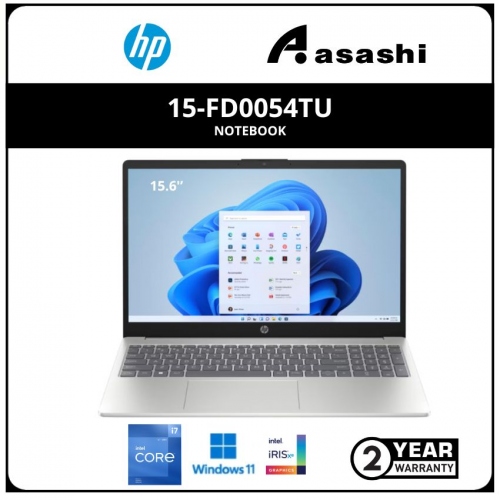 HP 15-fd0054TU Notebook-7Z8D7PA-(Intel Core i7-1355U/8G D4(4*2)/512GB SSD/15.6
