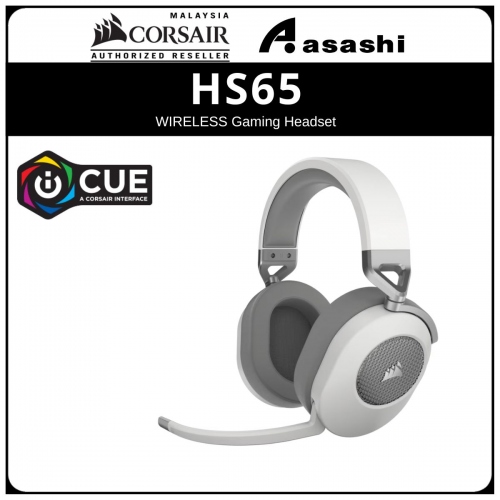 CORSAIR HS65 WIRELESS Gaming Headset - White (AP) CA-9011286-AP